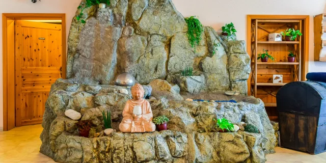 Wellnesshotel Albblick Anwendungsbereich Buddha