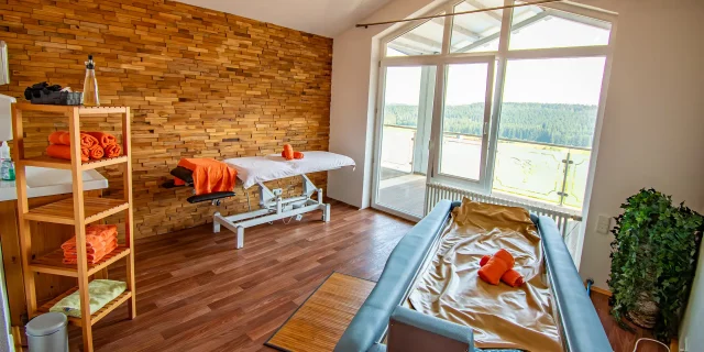 Wellnesshotel Albblick Anwendungsbereich Schwebeliege Softpack