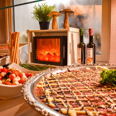 Wellnesshotel Albblick Restaurant Abendessen Buffet Carpaccio