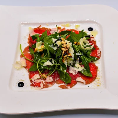 Wellnesshotel Albblick Restaurant Essen Carpaccio