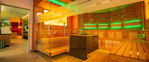 Wellnesshotel Albblick Saunabereich Bio Sauna mit Lounge