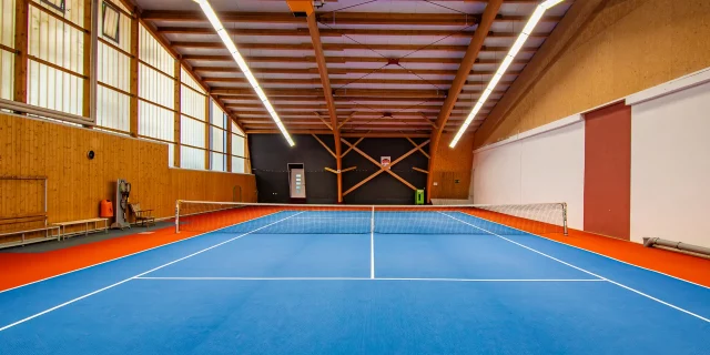 Wellnesshotel Albblick Tennishalle Spielfeld